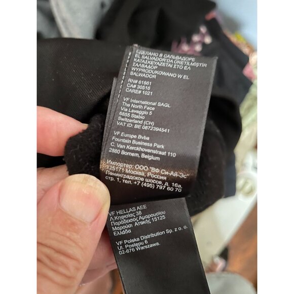 The North Face Girls YXL (14/16) Full-Zip Hoodie Sweatshirt – Black, Pink Logo - Picture 11 of 13